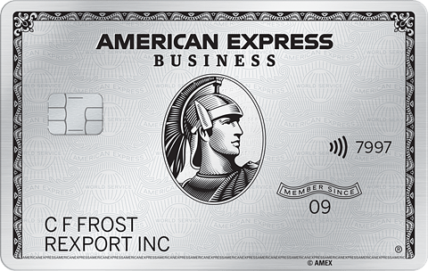 the American Express business platnium card